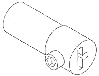Headsail boom fitting, forward end