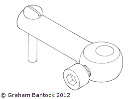 SS Tiller Arm 68c - 3mm