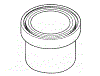 Upper bearing - ball raced 14 mm